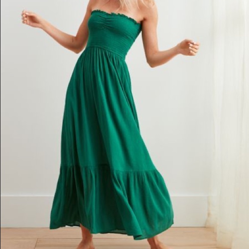 AERIE strapless midi dress, XS